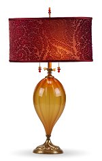 Claire - Carmel Glass<br>Kinzig Design Table Lamp